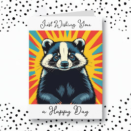 Ik wens je een fijne dag | Schattigee das Kaart