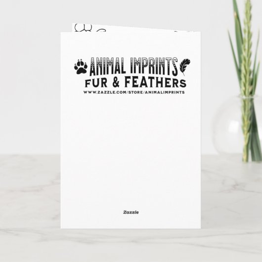 Ik wens je een fijne dag | Schattigee kattenvriend Kaart (Achterkant)