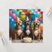 Ik wens je een fijne feestdag, Bday Kaart (Voorkant / Achterkant in situ)