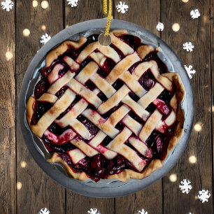 Ik wens je een fijne kerst   Grappig eten Pun Keramisch Ornament