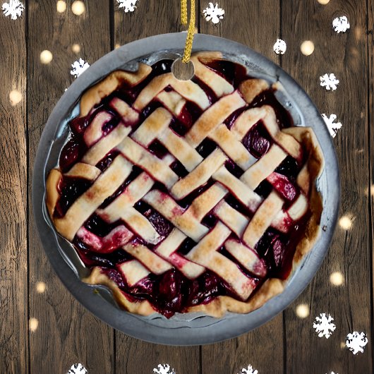 Ik wens je een fijne kerst | Grappig eten Pun Keramisch Ornament