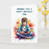 Ik wens je een fijne verjaardag gepersonaliseerd | kaart (Gele Bloem)