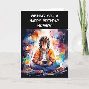Ik wens je een fijne verjaardag neefje   gamer kaart
