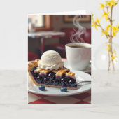 Ik wens je een fijne verjaardag | Taart en ijs Kaart (Gele Bloem)