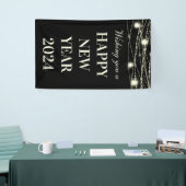 Ik wens je een gelukkig nieuwjaar verlichting pott spandoek (Beurs)