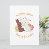 Ik wens je een gelukkige Pasen! Menu (Staand voorkant)