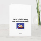 Ik wens je een Gesponnen bevallen dag Kaart (Achterkant)