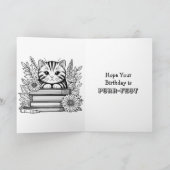 Ik wens je een Gesponnen-effect Birthday Pop Art Kaart (Binnen)