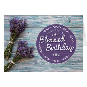 Ik wens je een Gezegende verjaardag met Lavender