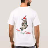 Ik wens je een gezellig kerstdier t-shirt (Achterkant)