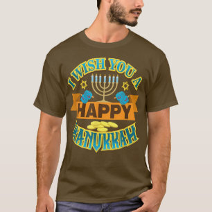 Ik wens je een Happy Hanukkah Jewish Holiday Celeb T-shirt