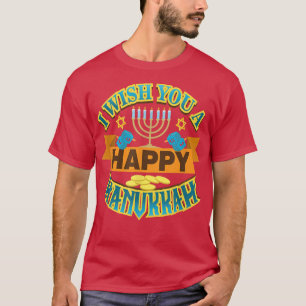 Ik wens je een Happy Hanukkah Jewish Holiday Celeb T-shirt