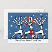 Ik wens je een hele toffe Yule Briefkaart (Voorkant / Achterkant)