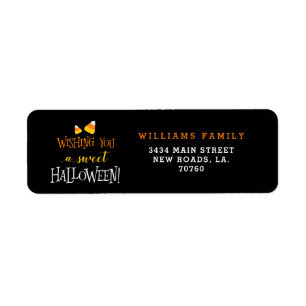 Ik wens je een lieve Halloween Etiket