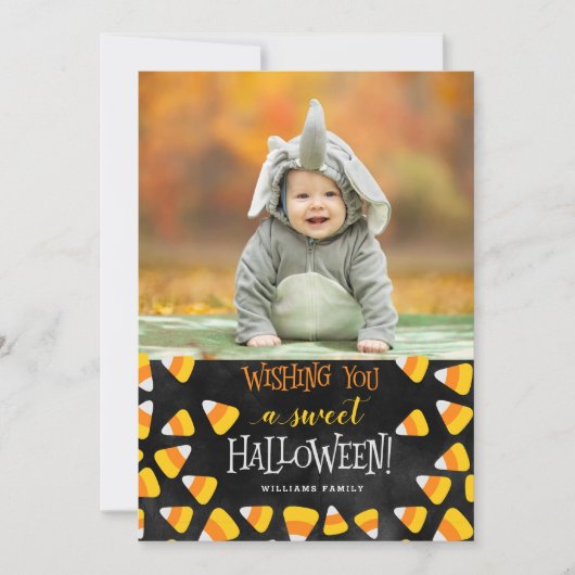 Ik wens je een lieve Halloween fotokaart Kaart (Voorkant)