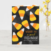 Ik wens je een lieve Halloween Kaart (Gele Bloem)