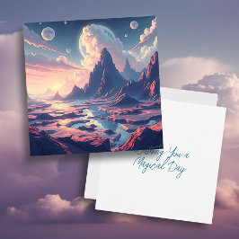 Ik wens je een magische dag | buitenaardse kunst kaart