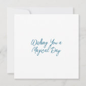 Ik wens je een magische dag | buitenaardse kunst kaart (Achterkant)