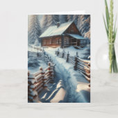 Ik wens je een magische kerst | blokhut kaart (Voorkant)