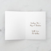 Ik wens je een magische kerst | blokhut kaart (Binnen)