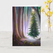 Ik wens je een magische kerst kaart (Gele Bloem)