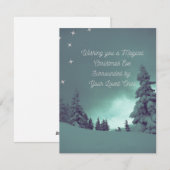 Ik wens je een magische kerstavond op een feestdagenkaart (Voorkant / Achterkant)