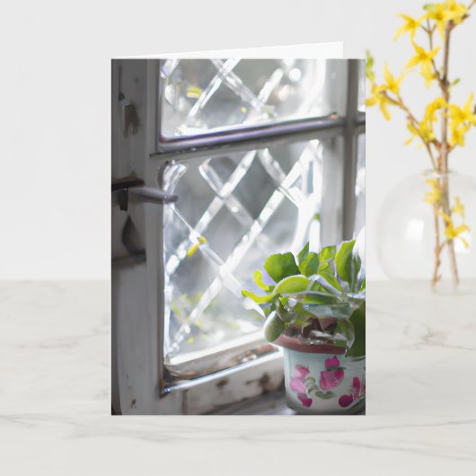 Ik wens je een mooie dag | Vriendschap Kaart (Gele Bloem)