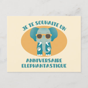Ik wens je een olifantastische verjaardag. briefkaart