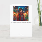 Ik wens je een ongelofelijke kerst anime pun kaart (Achterkant)