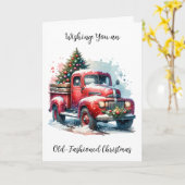 Ik wens je een ouderwetse kerst kaart (Gele Bloem)