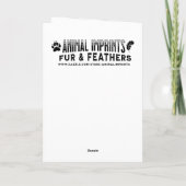 Ik wens je een Paw-some dag! Kaart (Achterkant)