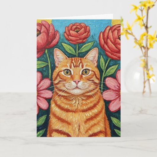 Ik wens je een Paw-some Day! vriendschap Kaart (Gele Bloem)