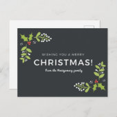 Ik wens je een prettige kerst!  briefkaart (Voorkant / Achterkant)