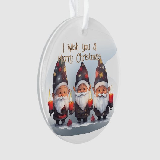 Ik wens je een prettige kerst ornament (voorkant)