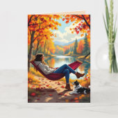 Ik wens je een rustgevend herfstseizoen kaart (Voorkant)