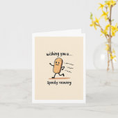 Ik wens je een spoedig herstel toe kaart (Gele Bloem)