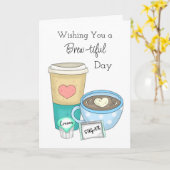 Ik wens je een verfijnde dag | Contact houden Kaart (Gele Bloem)