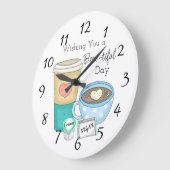 Ik wens je een verfijnde dag | Koffiewoordspeld Grote Klok (Hoek)