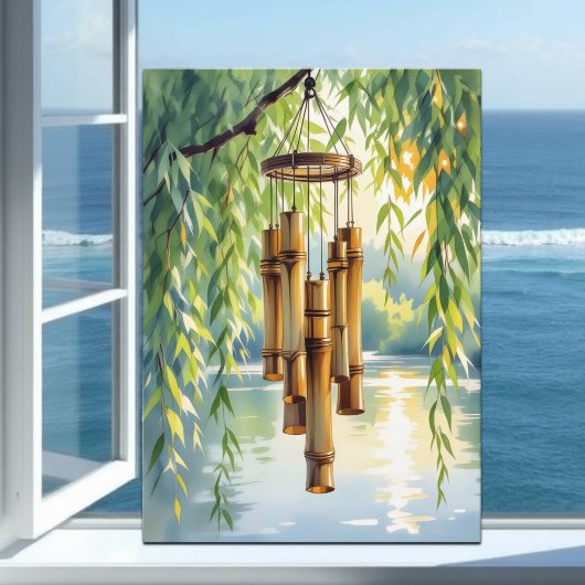 Ik wens je een vredige dag | treurwilg kaart