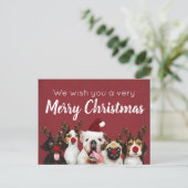 Ik wens je een vrolijk Briefkaart voor een kerstpu (Staand voorkant)