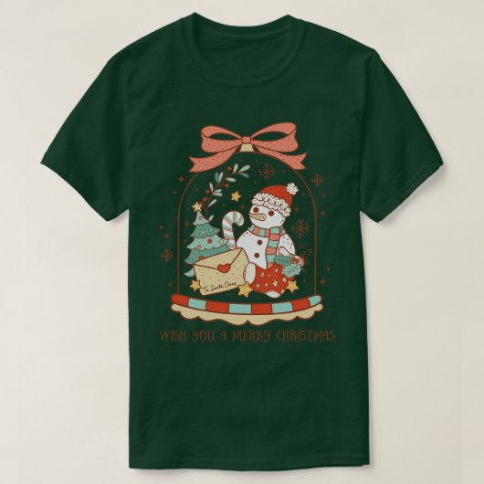 Ik wens je een vrolijk kerstfeest 1 t-shirt (Design voorkant)