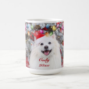 Ik wens je een vrolijk kerstfeest gewijd aan honde koffiemok