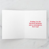 Ik wens je een vrolijk kerstfeest van een reiziger kaart (Binnen)