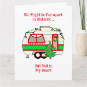 Ik wens je een vrolijk kerstfeest van een reiziger kaart (Voorkant)