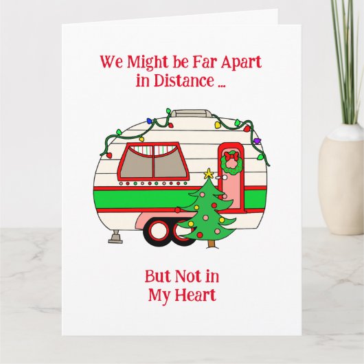 Ik wens je een vrolijk kerstfeest van een reiziger kaart (Voorkant)