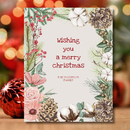 Ik wens je een vrolijke kerst boho planten