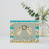 Ik wens je een vrolijke kerst Kaart Angels (Staand voorkant)