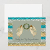 Ik wens je een vrolijke kerst Kaart Angels (Voorkant / Achterkant)