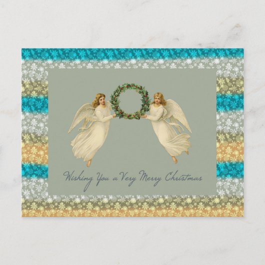 Ik wens je een vrolijke kerst Kaart Angels (Voorkant)