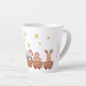 Ik wens je een vrolijke kerst waterverf latte mok (Rechterhoek)